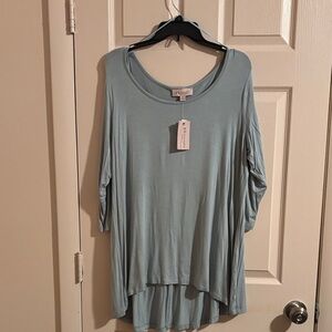 Philosophy Soft Blue Tunic Top